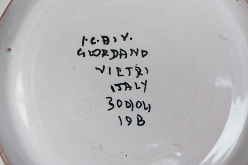 5 Vintage Vietri Italy Giordano Plates Italian Art Pottery Mid-Century Modern - Picture 9 of 15
