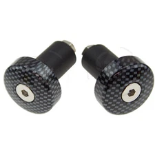 Carbon Handle Bar End CNC Stealth Hollow 7/8" Bars 6mm Cap Weight Slider