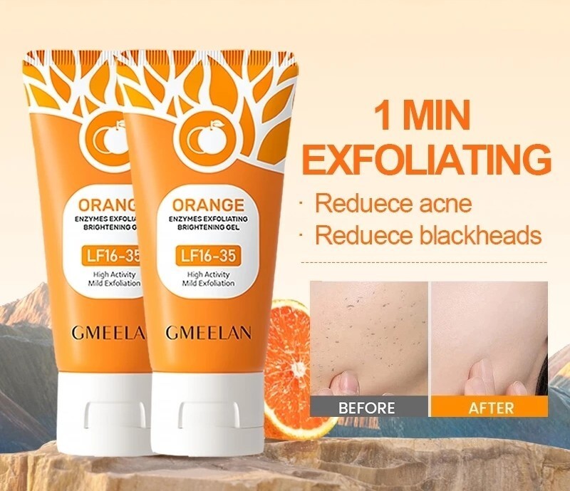 GMEELAN Orange Enzymes Exfoliating Brightening Gel Face Scrub Vit