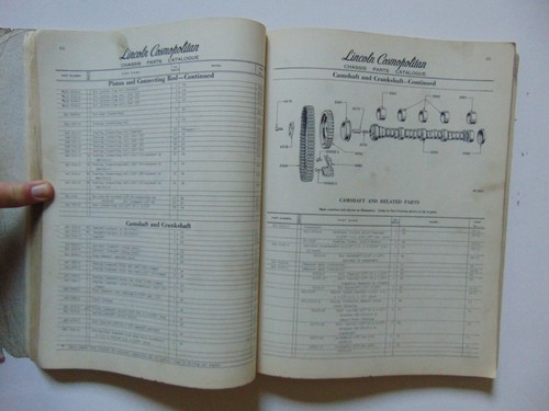 Factory 1952/1953 Lincoln Cosmopolitan and Capri Chassis Parts Manual - Picture 6 of 10