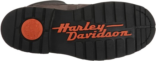 Harley Davidson Womens BAYPORT Motorcycle Lace Up Charcoal Grey Leather Boots - Picture 6 of 7