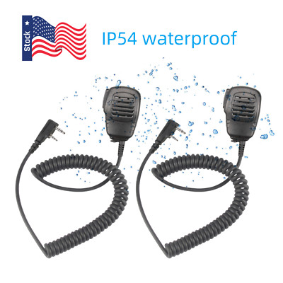 2X  IP54 waterproof  SPEAKER MIC for Anytone AT-D878UV AT-D878UV PLUS radio