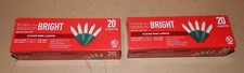 Christmas Lights Clear 40 Total 6' Long Each String Of Lights Green Wire 150K
