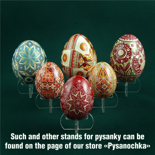 Real plywood pysanka stand for 12 Chicken Easter Egg. Pysanky Osterei - Picture 9 of 12