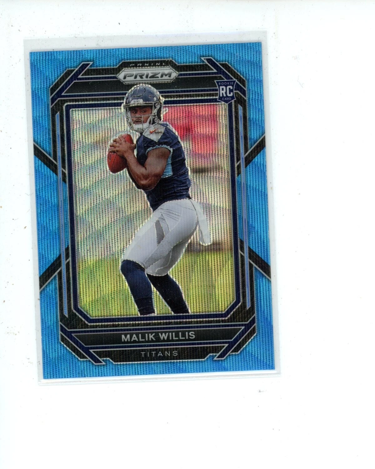 2022 Panini Prizm Blue Wave Prizm #303 Malik Willis Rookie RC #d 191/199