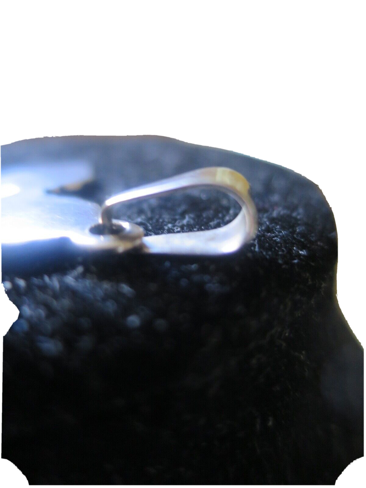 Modernist SOLID Sterling Silver .925 Engraved Cro… - image 3