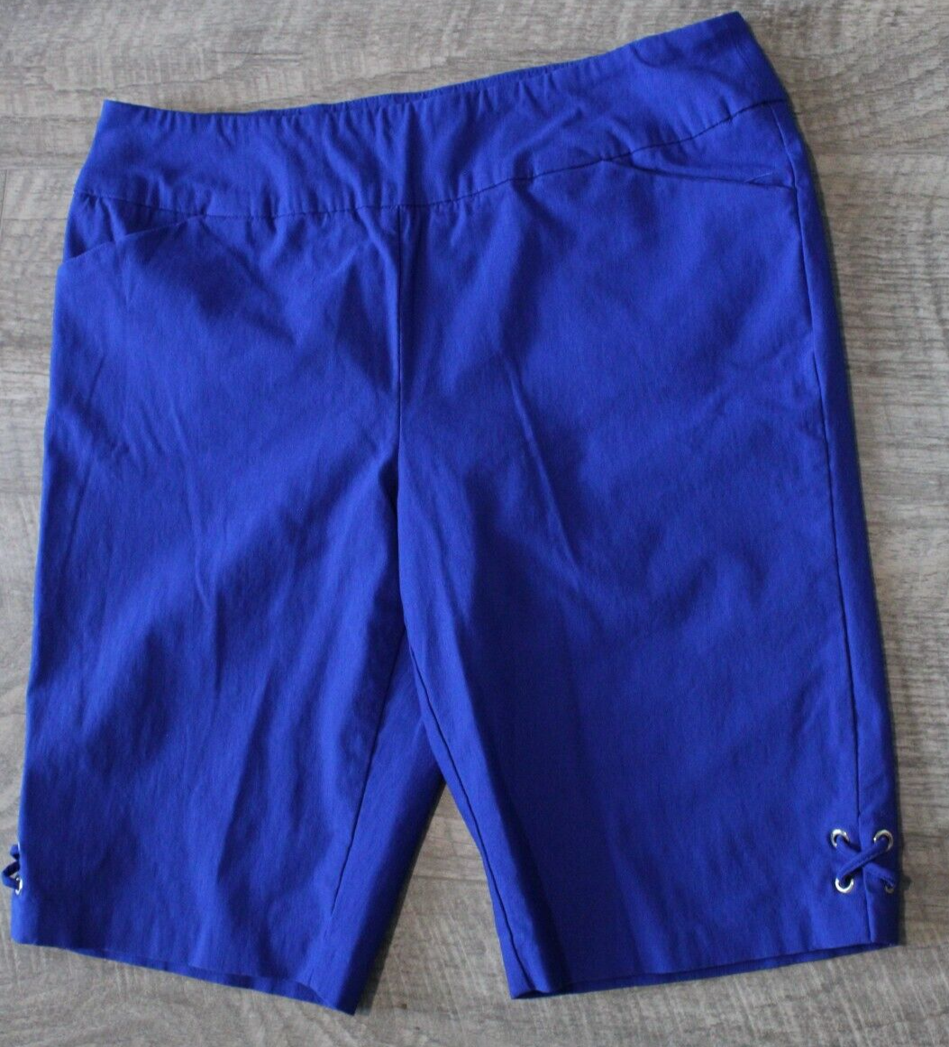 FILA Pantaloncini Bermuda blu Coconut Row Palm Beach taglia 10P elasticizzati 10" tasche cucite