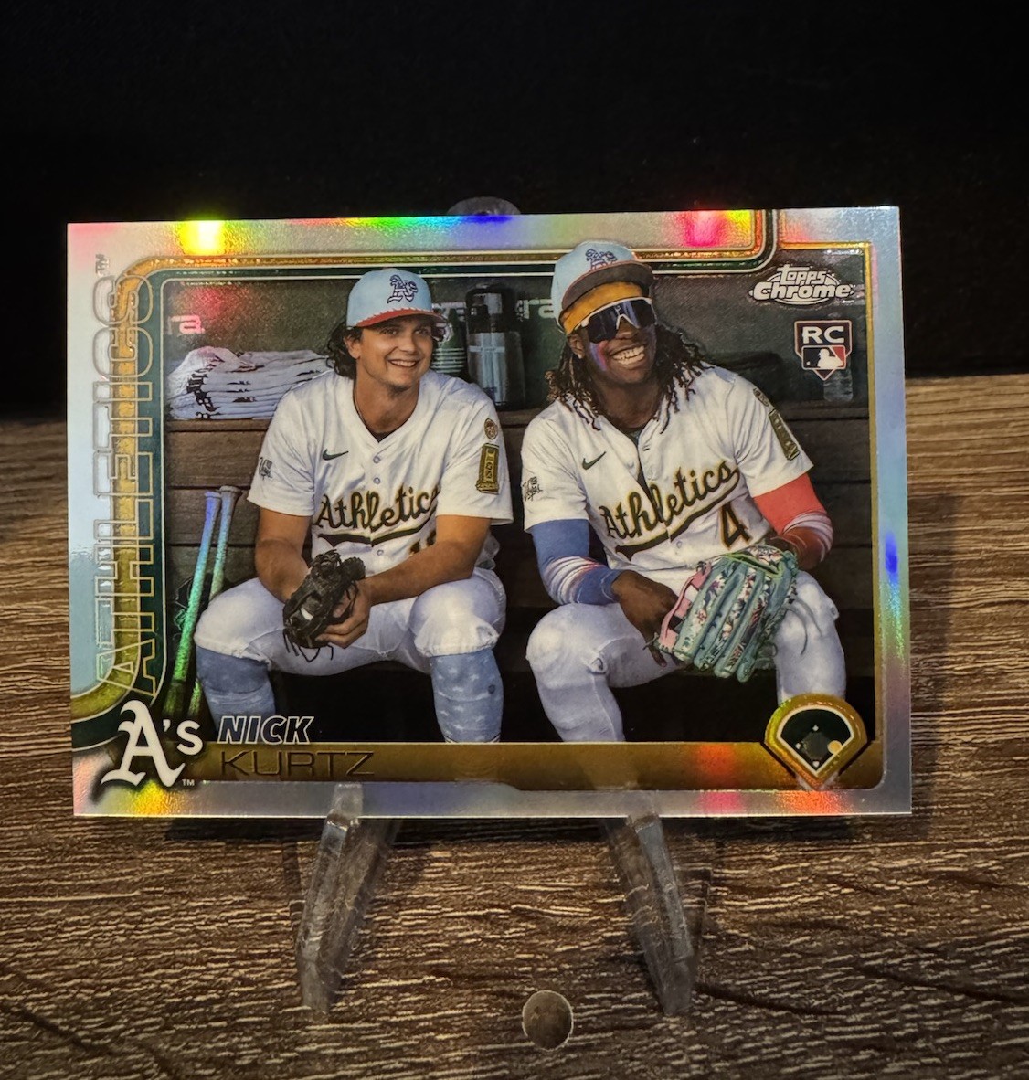 2025 Topps Chrome Update Nick Kurtz Variation RC SSP #USC178 Athletics