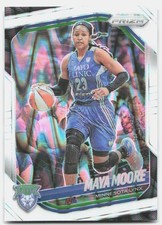 2025 Panini Prizm WNBA #135 Maya Moore White Seismic Prizms Minnesota Lynx