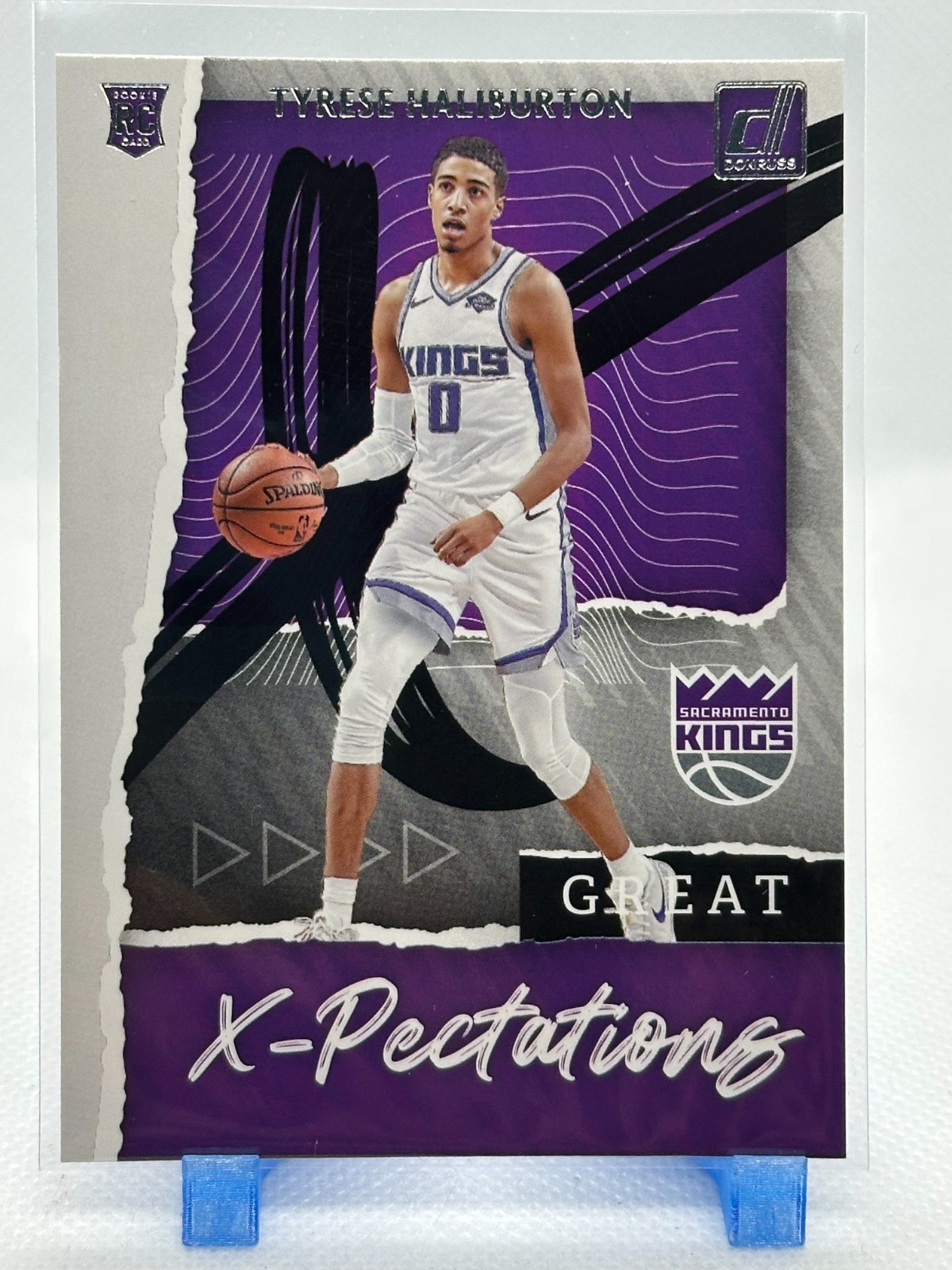 Tyrese Haliburton 2020-21 Panini Donruss - Great X-Pectations #12 (RC) Kings