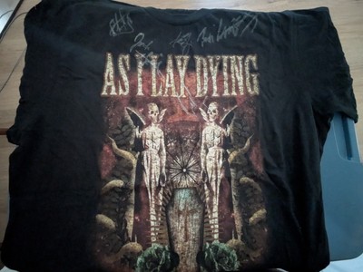 As I Lay Dying t-shirt signed by Tim Lambesis, Nick Hipa, Phil Sgrosso