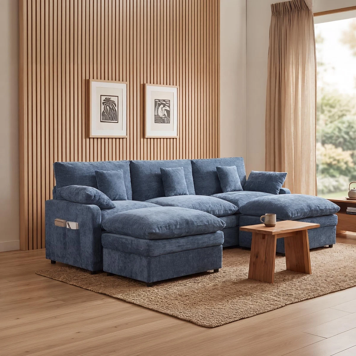 Blue Sofas, Loveseats and Chaises for sale | eBay