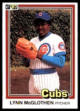 Lynn McGlothen 1981 Donruss #562 Cubs MLB READ FREE SHIPPING AutographDen