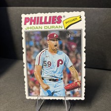 2026 Topps Heritage SP Deckle Edge Cut Jhoan Duran #14 Phillies 🔥🔥