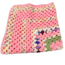 Granny Square Baby Blanket Handmade Classic Retro Look Afghan NWOT STYLE 3695