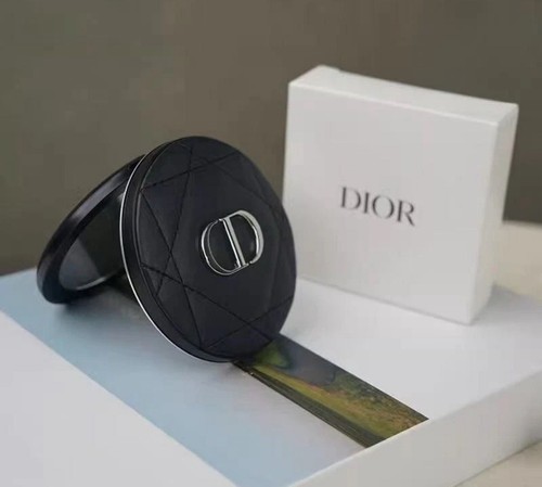 Christian Dior Double Mirror NEW w/box Black Novelty Quilting two-sided - 第 4/5 張圖片