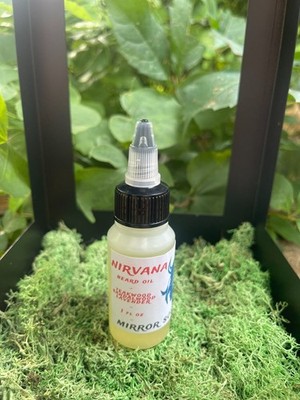 Nirvana Beard Oil by Mirror Souls - 1 oz - All-natural with easy-open top!