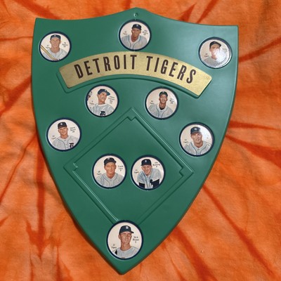 1962 Detroit Tigers Salada Tea/Junket Desert Complete Set of 10 with Shield