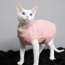 Clothes for Sphynx Cotton Coat Warm Sweater for Sphynix Cat Clothing Winter Outw