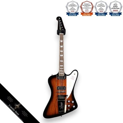 Epiphone inspiriert von Gibson 1963 Firebird V Maestro Vibrola Vintage Gitarr...