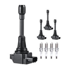 HOT/ Ignition Coil Pack and Spark Plugs,Set of 4,Compatible with Nissan Altima