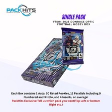 2025 Panini Donruss Optic Football SINGLE PACK From Hobby Box