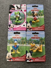 Disney Junior Mickey & Friends Minnie Pluto 2" Figures Lot of 4 Just Play