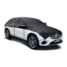 Half Car Cover SUV for Snow, Heavy Duty Roof Cover for All Weather Use, SUV M