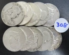 $5.00 Face Value 90% Silver Franklin Half Dollars