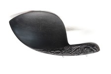 Violin Carved Chinrest Ebony wood 4/4 Floral design on Guarneri model  F
