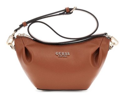 GUESS Amorette Top Zip Shoulder Bag Umhängetasche Tasche Cognac Neu