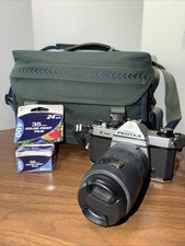 PENTAX K 1000 35mm SLR Film Camera w SMC Pentax-F 20-80mm Lens  Extras Tested