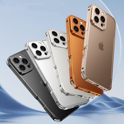 Aluminum Frame Case For iPhone Air 17 16e 16 15 14 13 Pro Max Metal Lens Cover - Picture 6 of 29