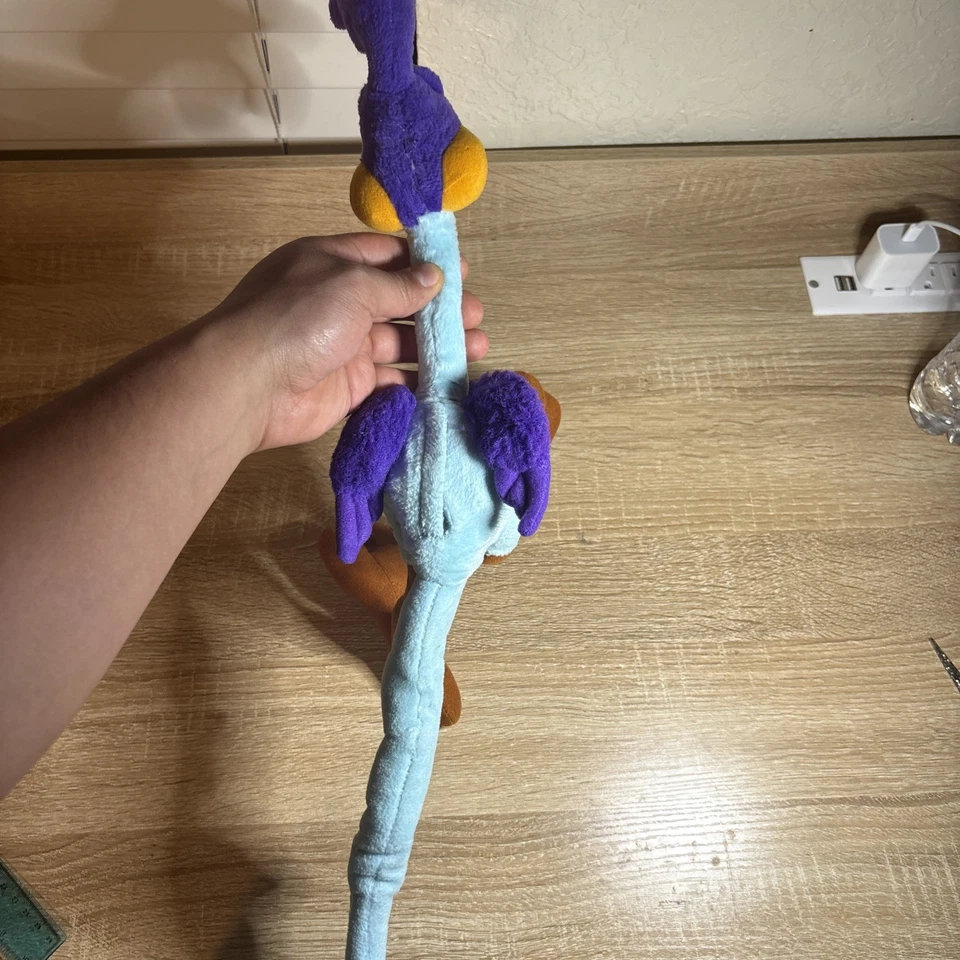 "Looney Tunes Equity Toys Road Runner Peluche 1994 15"" Posable y Bolsa de Bolsillo" Foto 4 de 4