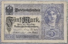 5 Mark 1917 from Germany # W 13590930