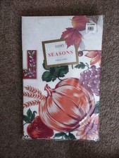 Thanksgiving NEW Bardwil Seasons Tablecloth 60  X120  Oblong Harvest Holiday