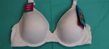 Vanity fair Effortless Underwire Bra Size 36C Style 78165 White MEMORY FOAM PADD
