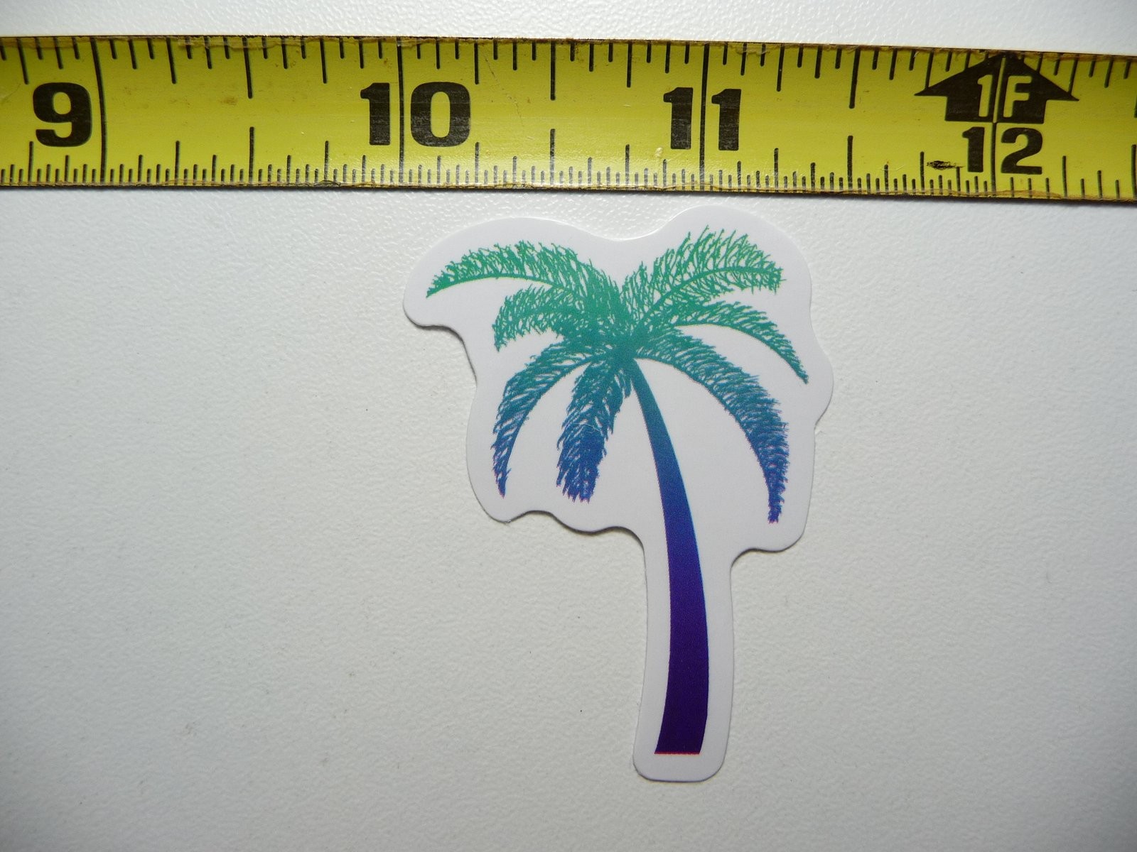 Palm Tree Beach Sticker Decal for Tropical Vacation Vibes