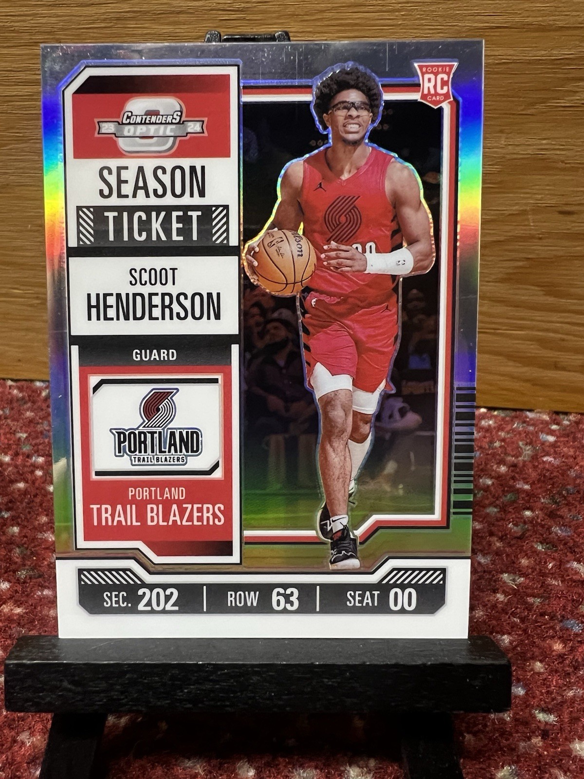 2023 Contenders Optic Season Ticket Silver Prizm Scoot Henderson #46 Rookie RC