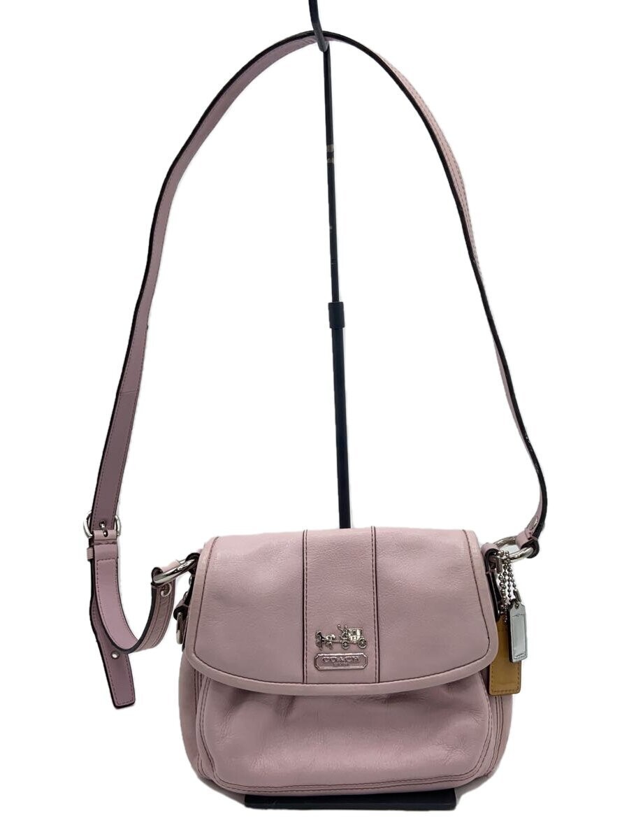 Coach Authentic Leather Shoulder Bag 5x15x20cm Used 12989