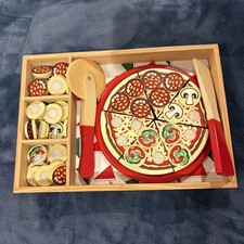 Melissa Doug - Pizza Party Wooden Pizza Set