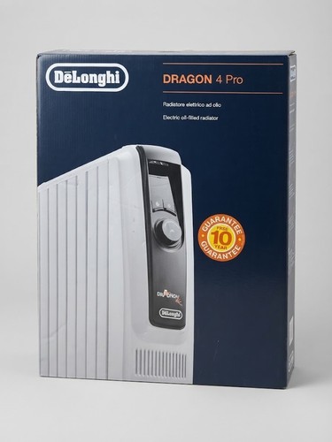 De'Longhi Dragon 4 Pro Electric Oil-Filled Radiator (2500W) – Brand New / Boxed