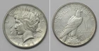X7683  1921 Peace Dollar, XF details, cleaned, LAMINATED PEEL ERROR