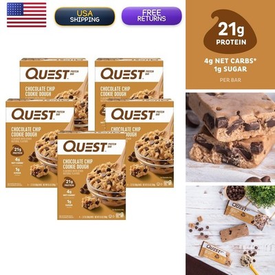 Quest Nutrition Chocolate Chip Cookie Dough Protein Bars 12 Count