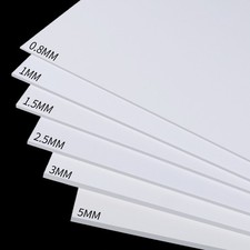 ABS Plastic Flat Sheet Plate DIY Building Model Material White Black Beige