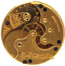 1893 ELGIN POCKET WATCH MOVEMENT 4827078 GRADE 117 6s 7j PH3 