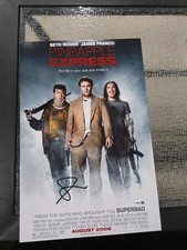 SETH ROGEN "DALE DENTON" SIGNED PINEAPPLE EXPRESS 12X18 POSTER JSA COA!!!