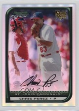 2008 Bowman Draft Chrome Refractor Chris Perez #BDP29 0u9w