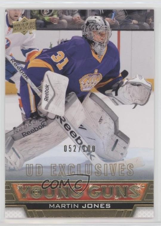 2013-14 Upper Deck Young Guns UD Exclusives 52/100 Martin Jones #485 4p5