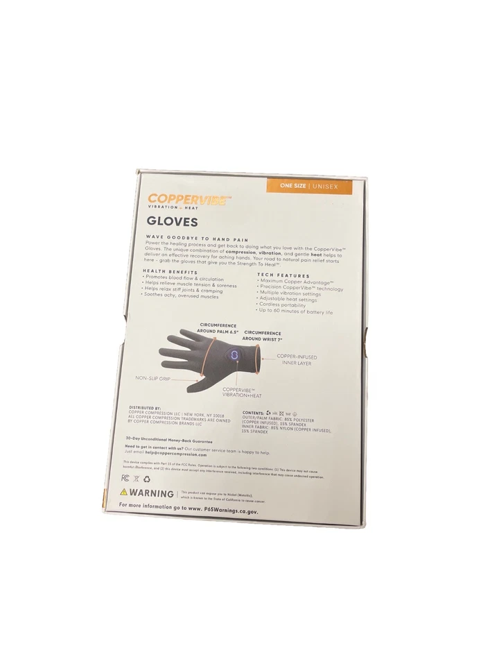 Guantes de vibración + terapia de calor Coppervibe: masaje de manos, ayuda a la circulación 🔥 Foto 4 de 4